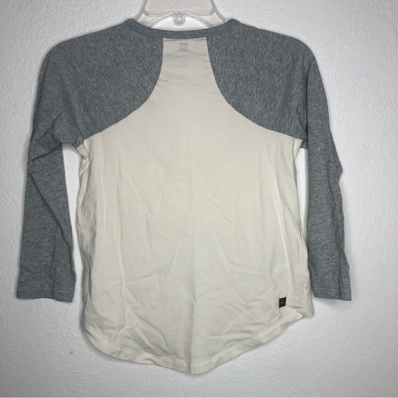 Tea Collection Girls Smiley Raglan Graphic Tee Size 10 - Picture 2 of 7